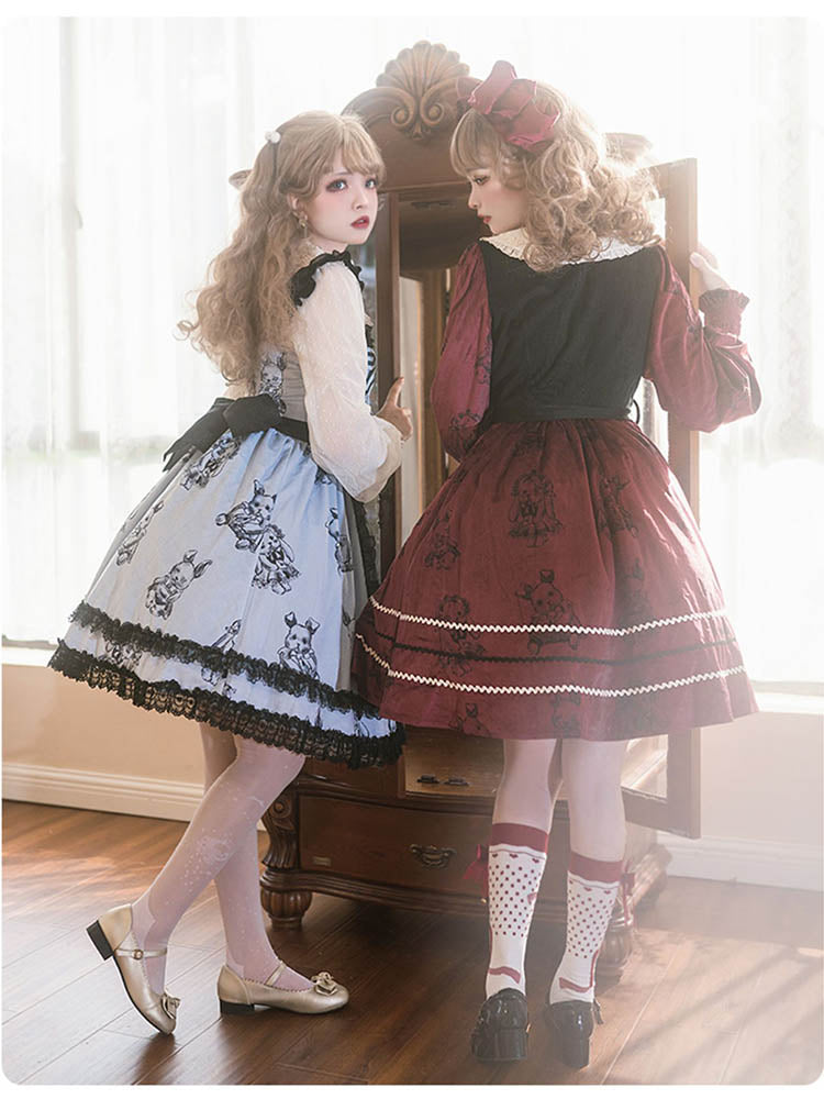 OP/ JSK♥ Ready to Ship♥Puppet Rabbit♥Sweet Lolita Dress