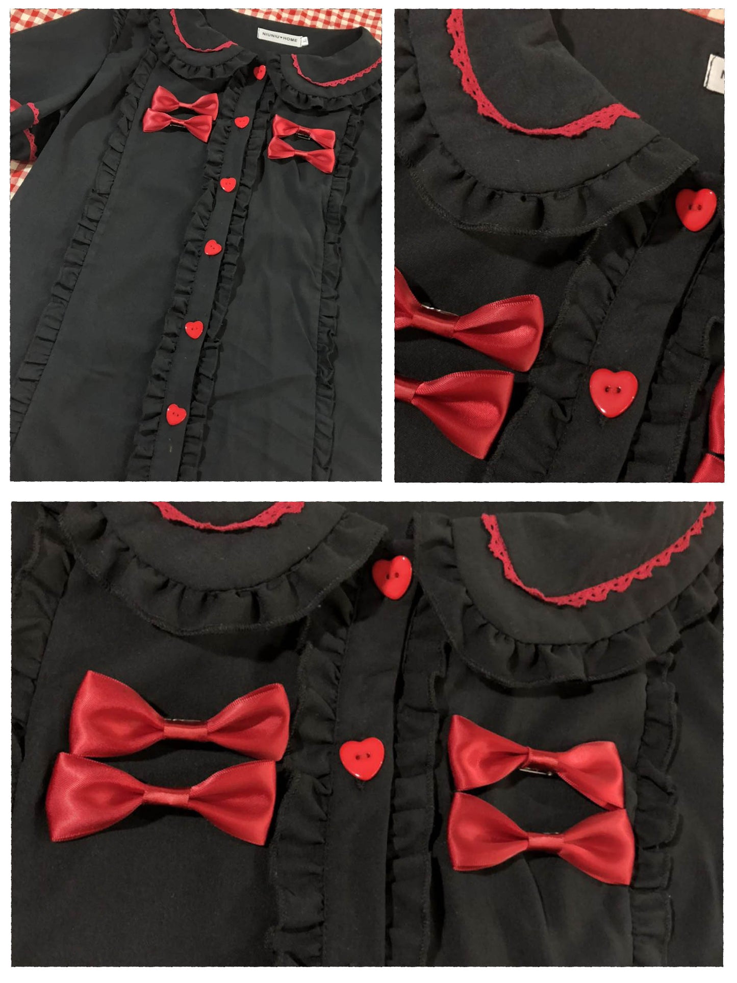 Doll Collar Short Sleeve Lace Blouse