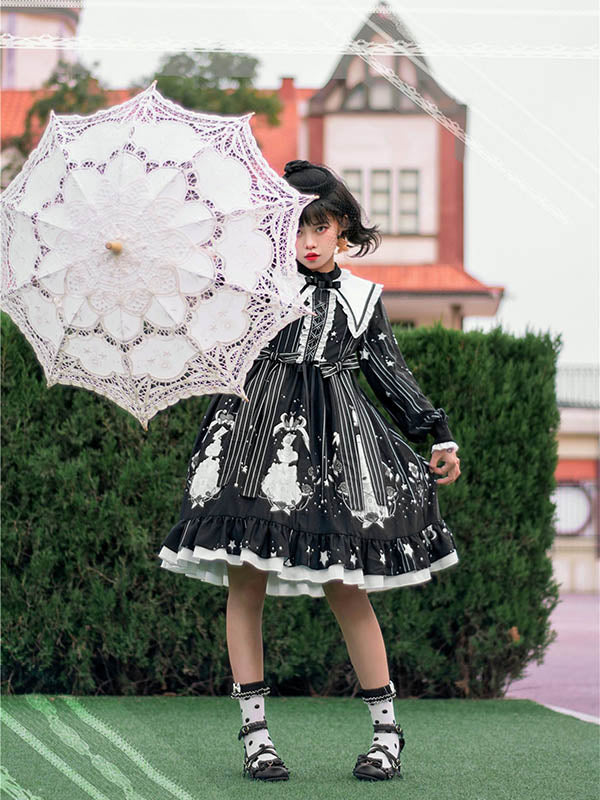 OP Dress♥Ready to Ship♥Dark Girl♥Kawaii Lolita Dress