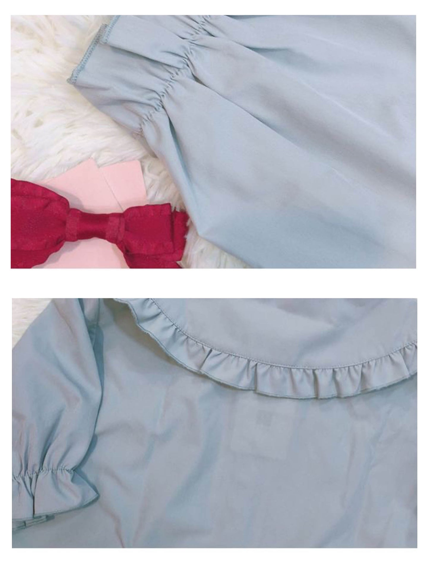 Agaric Hem Versatile Short-sleeved Blouse