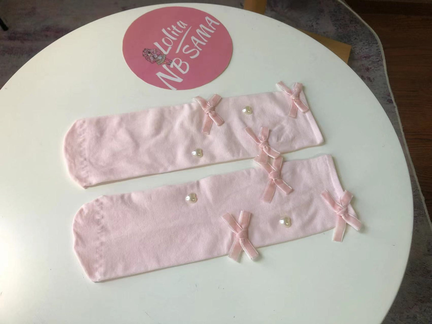 Sweet Lolita Stockings With Small Bow