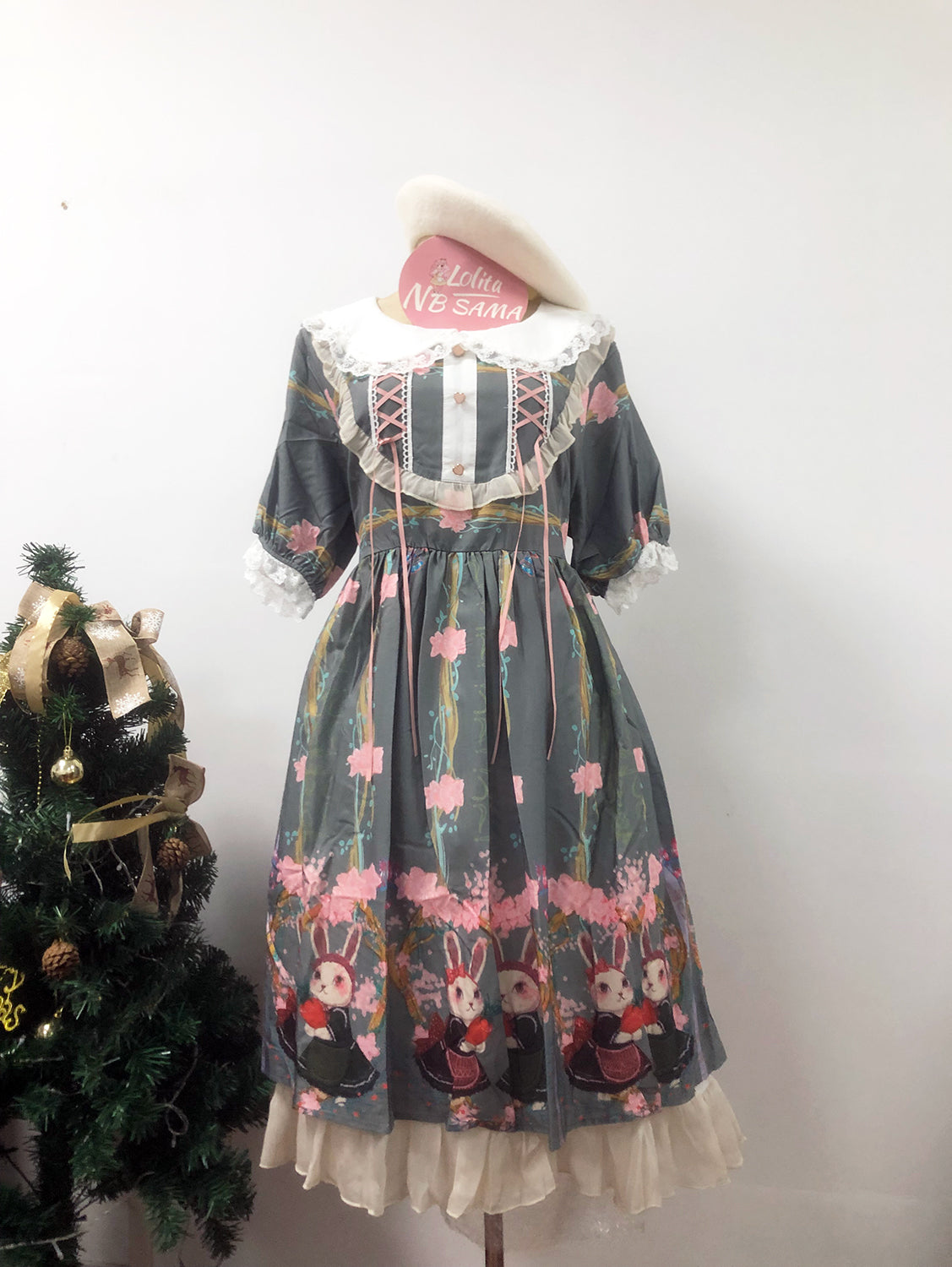 OP&JSK Dress♥Ready to Ship♥ Picnic Bunny ♥Sweet Lolita Dress