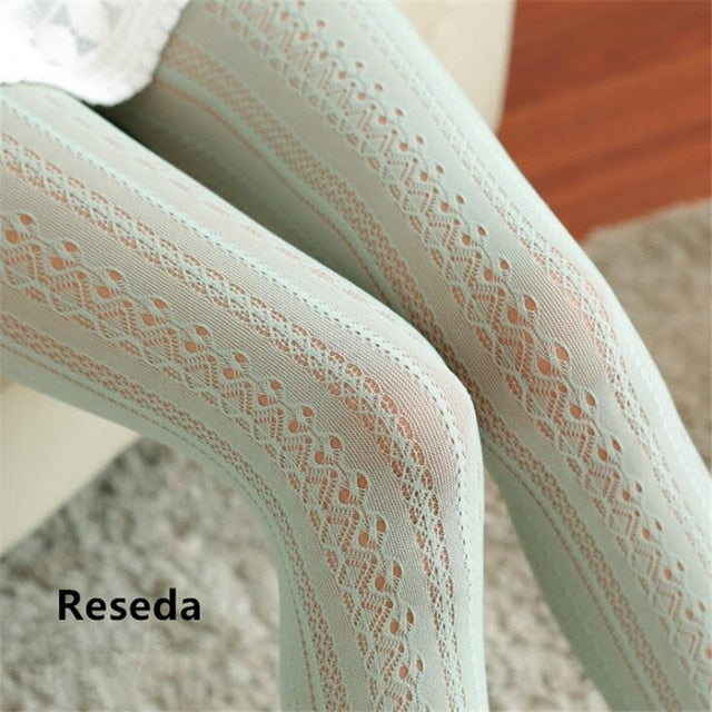 Lolita Socks Lace Pantihose Knit Stocking