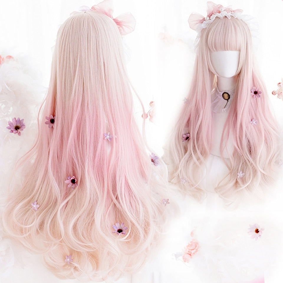 Lolita Long Wavy Curly Synthetic Wigs