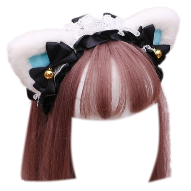 Lolita Cosplay Animal Headband Plush Cat Ears