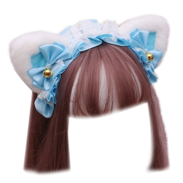 Lolita Cosplay Animal Headband Plush Cat Ears