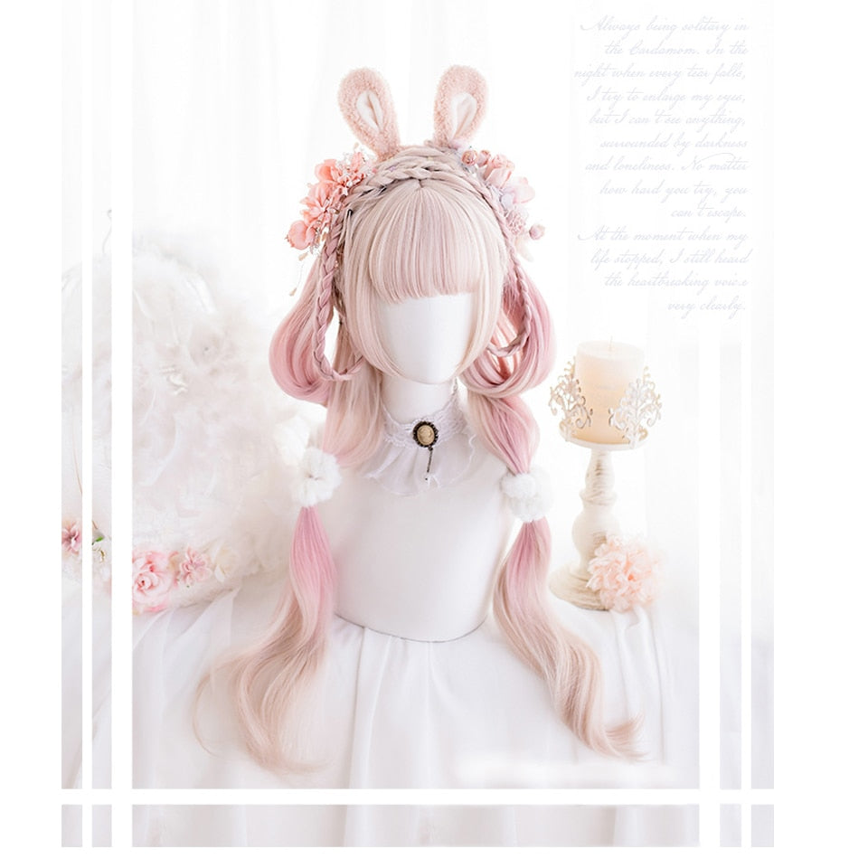 Lolita Long Wavy Curly Synthetic Wigs