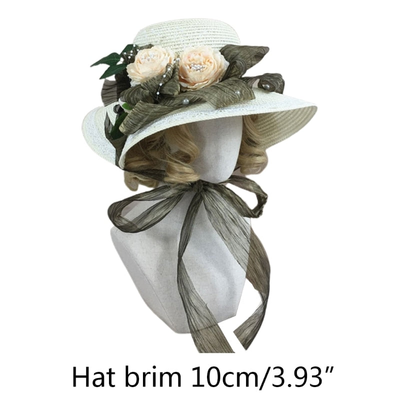 Princess Lolita Sweet Cute Lace Straw Hat