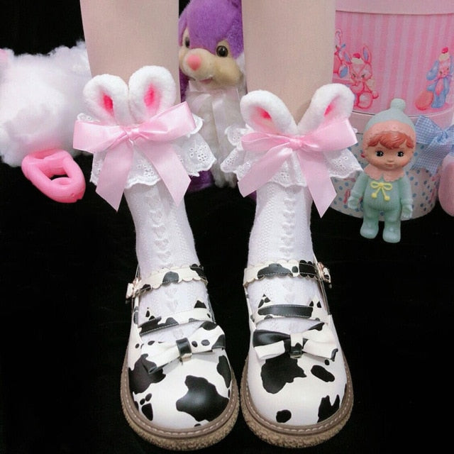 Lolita Bowknot Cotton Socks