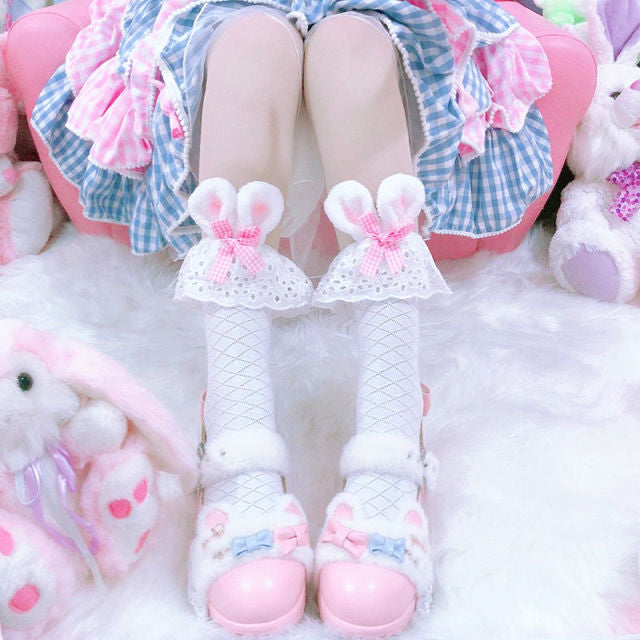 Lolita Bowknot Cotton Socks