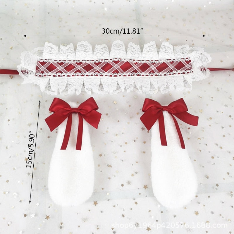Anime Lolita Bunny Ears Hairband Sweet Bow