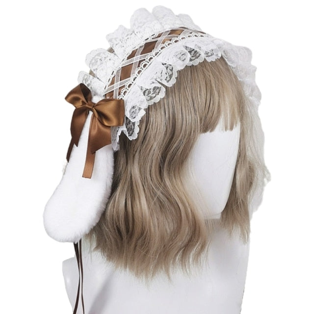 Anime Lolita Bunny Ears Hairband Sweet Bow