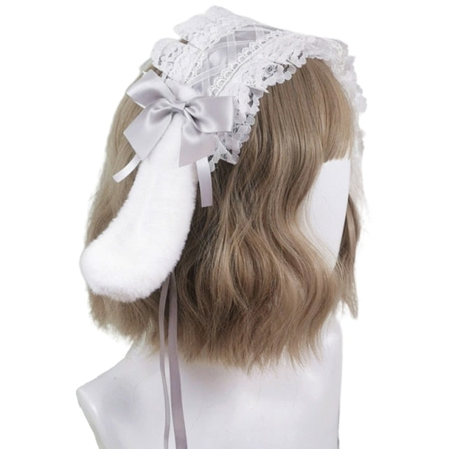 Anime Lolita Bunny Ears Hairband Sweet Bow