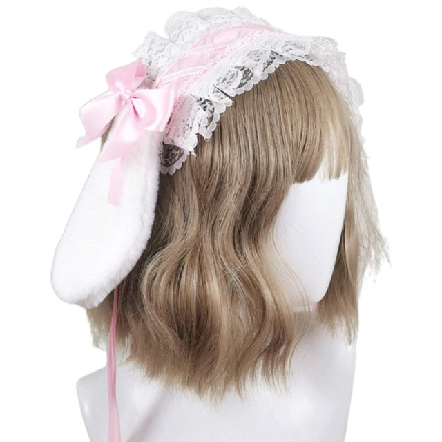 Anime Lolita Bunny Ears Hairband Sweet Bow