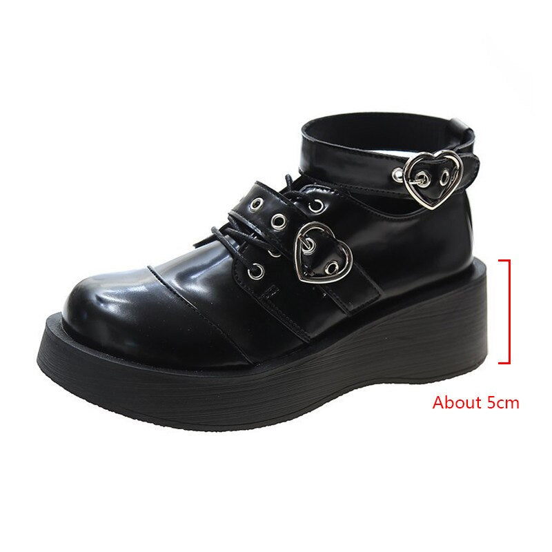 Black Ladies Harajuku Shoes