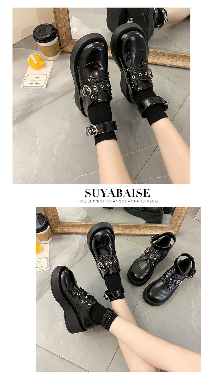 Black Ladies Harajuku Shoes