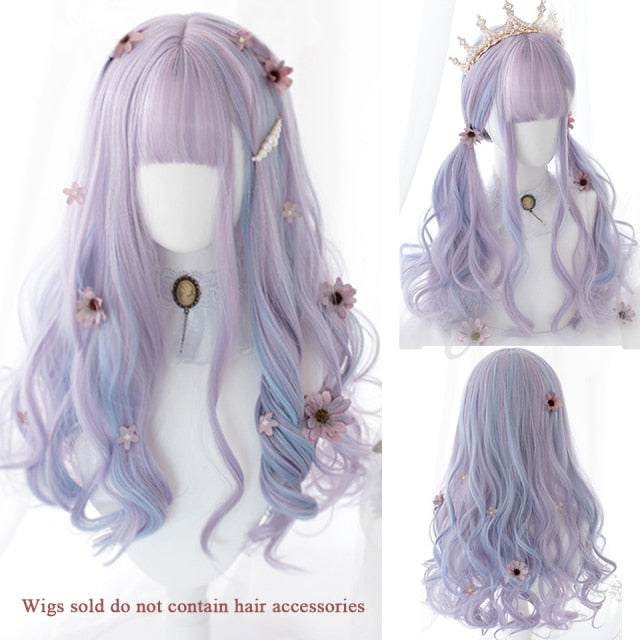 Lolita Long Wavy Curly Synthetic Wigs