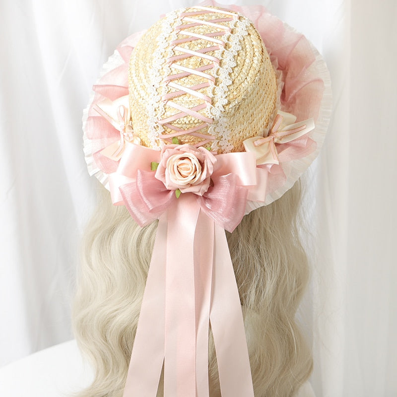 Hand made LOLITA straw hat