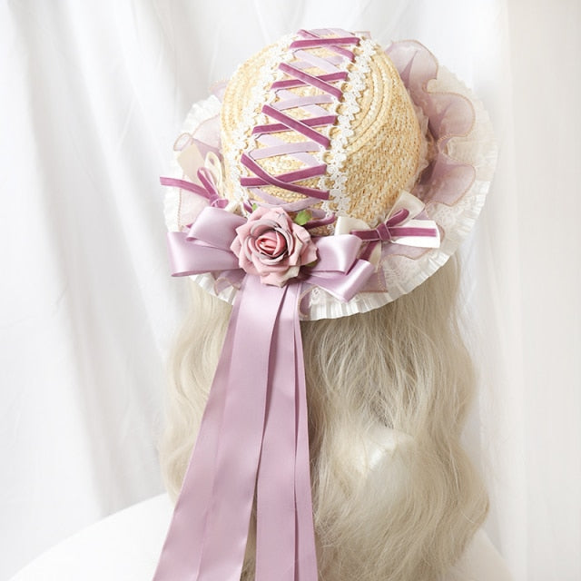 Hand made LOLITA straw hat