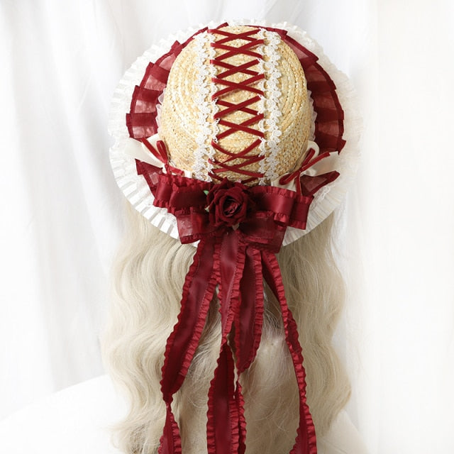 Hand made LOLITA straw hat