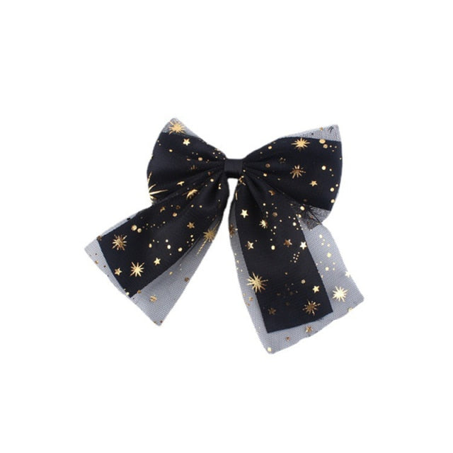 Sweet Lolita Mesh Bow Hair Clips