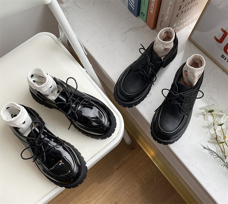Lace Up Lolita Oxford Shoes Girls