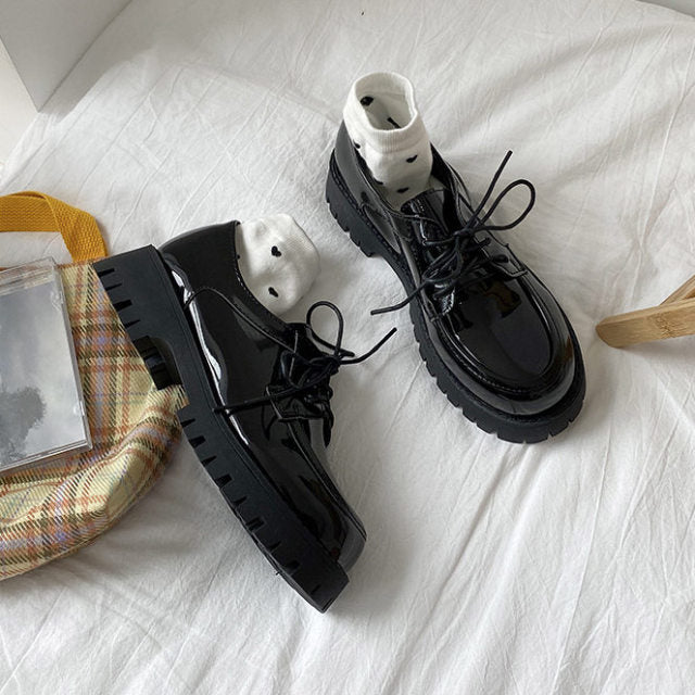 Lace Up Lolita Oxford Shoes Girls