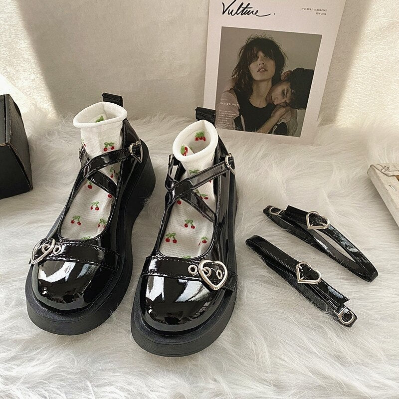 New Soft Thick Bottom Round Head Lolita Doll Shoes