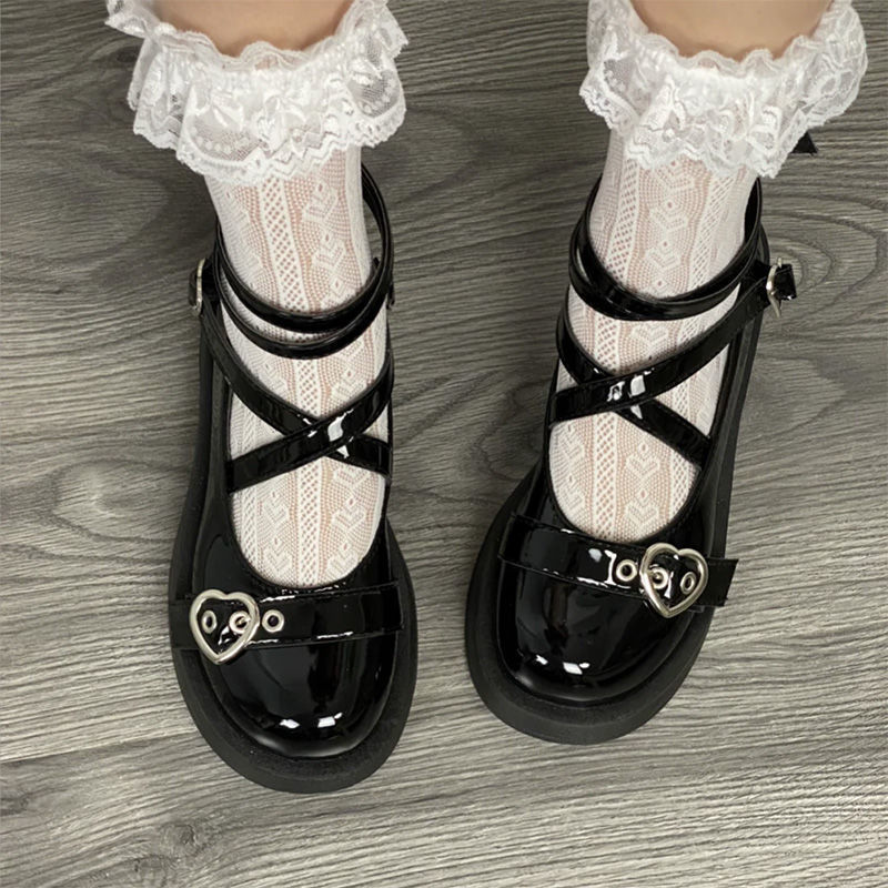 New Soft Thick Bottom Round Head Lolita Doll Shoes