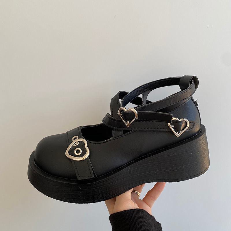 New Soft Thick Bottom Round Head Lolita Doll Shoes