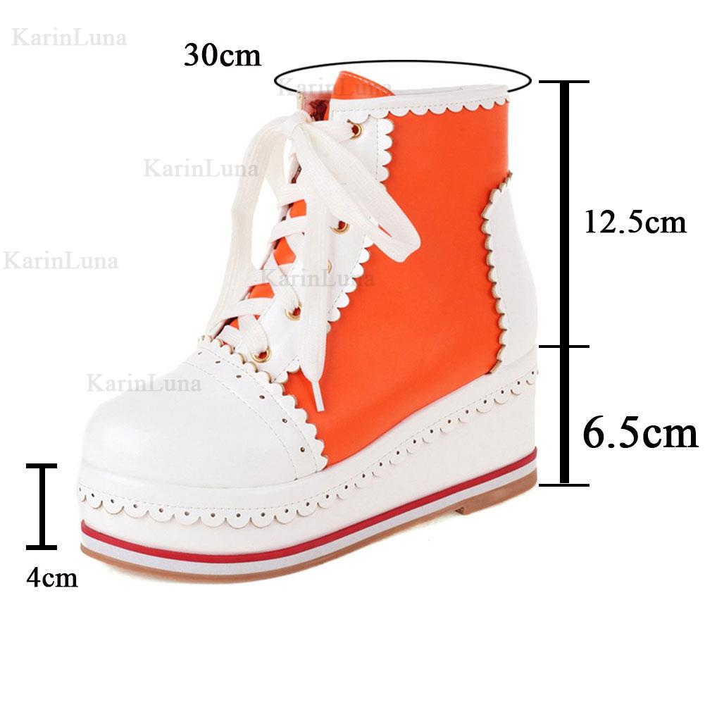 Sweet Cute Platform Lace-up Cosplay Lolita Boots