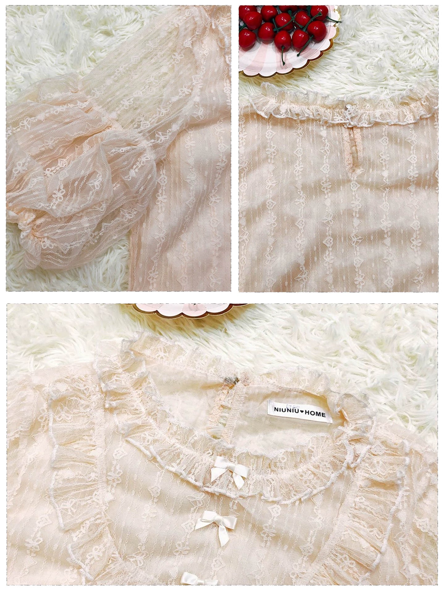 Fairy Bow Court Lace Blouse