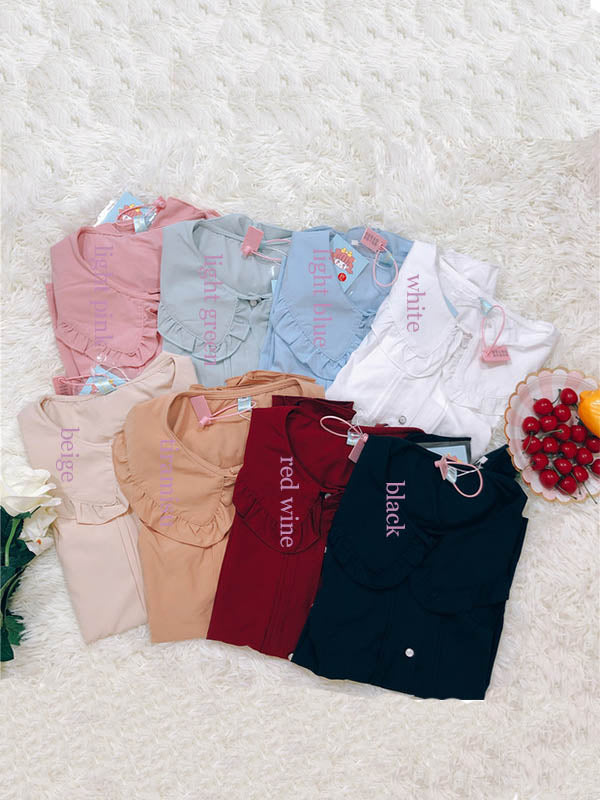 Bell Sleeve Versatile Long Sleeve Blouse