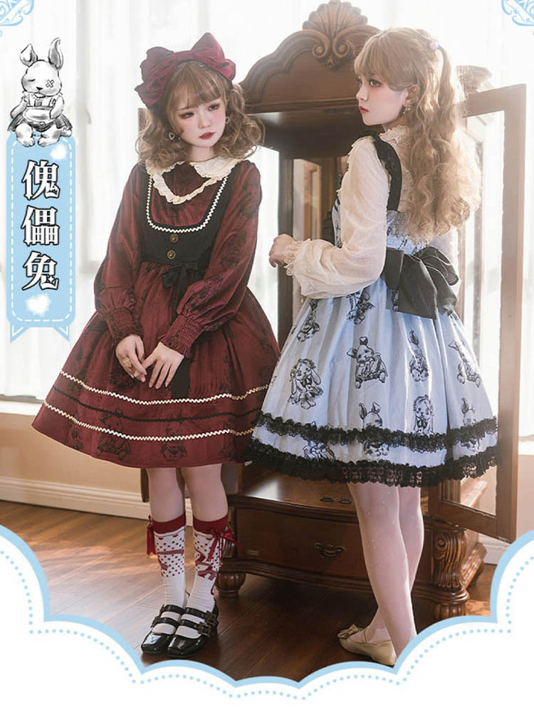 OP/ JSK♥ Ready to Ship♥Puppet Rabbit♥Sweet Lolita Dress