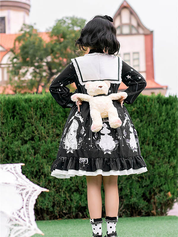 OP Dress♥Ready to Ship♥Dark Girl♥Kawaii Lolita Dress