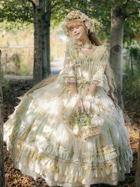 OP  Dress♥Ready to Ship♥Daisy♥Classic Lolita Dress♥ By Cat Fairy Lolita