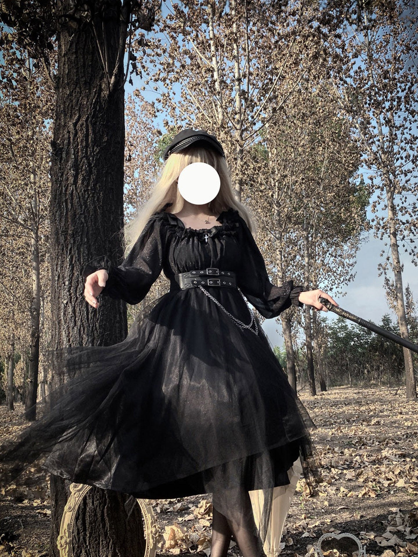 Plus Size♥OP Dress♥ Ready to Ship♥Black Devil Gothic Lolita Dress