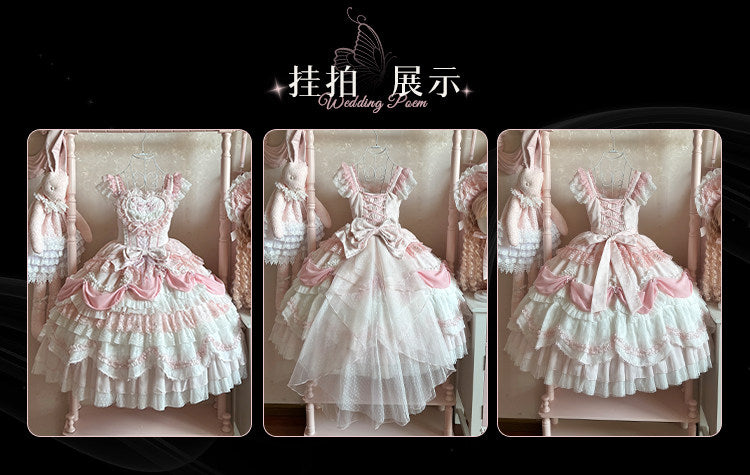 JSK Dress♥Ready to Ship♥ Wedding Poem By Honey Machine♥Sweet Lolita Dress