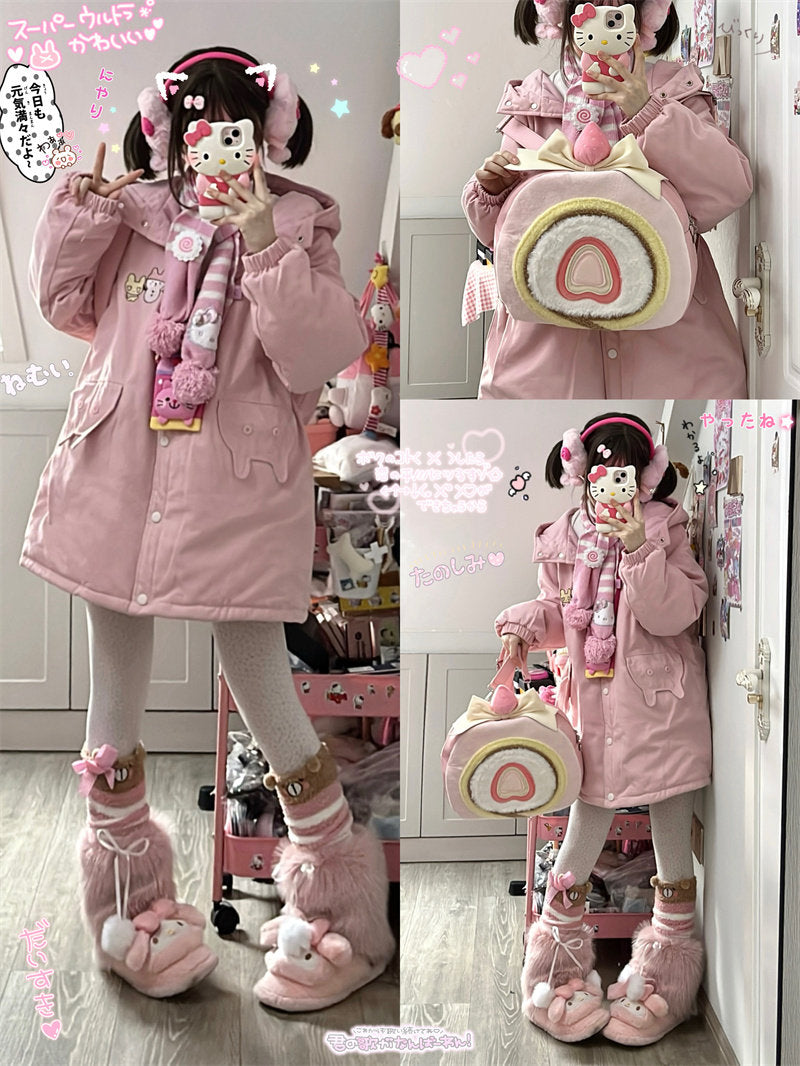 Lovely Lolita Strawberry Swiss Roll Bag