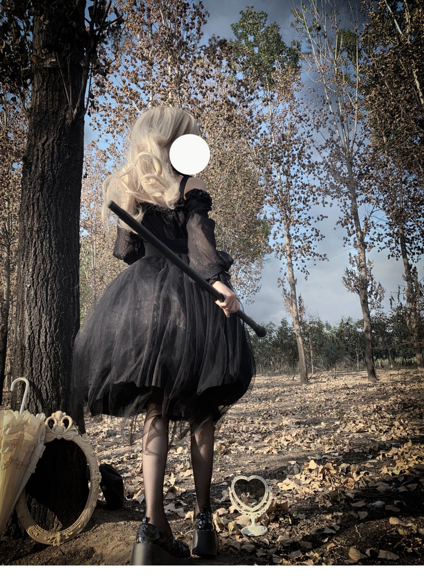 Plus Size♥OP Dress♥ Ready to Ship♥Black Devil Gothic Lolita Dress