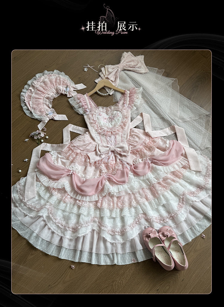 JSK Dress♥Ready to Ship♥ Wedding Poem By Honey Machine♥Sweet Lolita Dress