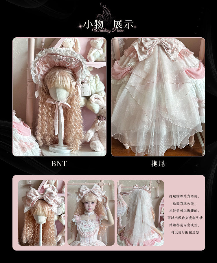 JSK Dress♥Ready to Ship♥ Wedding Poem By Honey Machine♥Sweet Lolita Dress