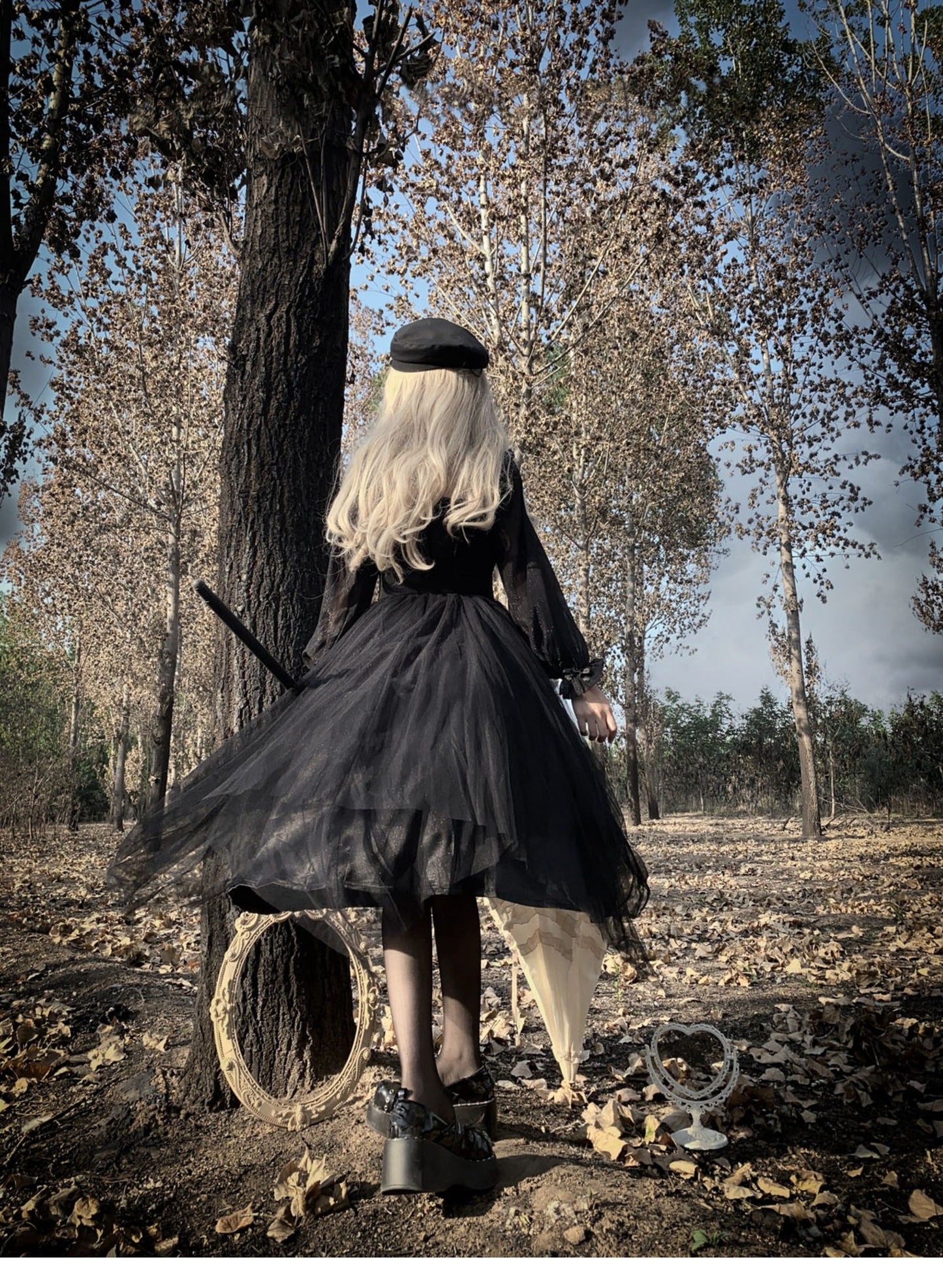 Plus Size♥OP Dress♥ Ready to Ship♥Black Devil Gothic Lolita Dress