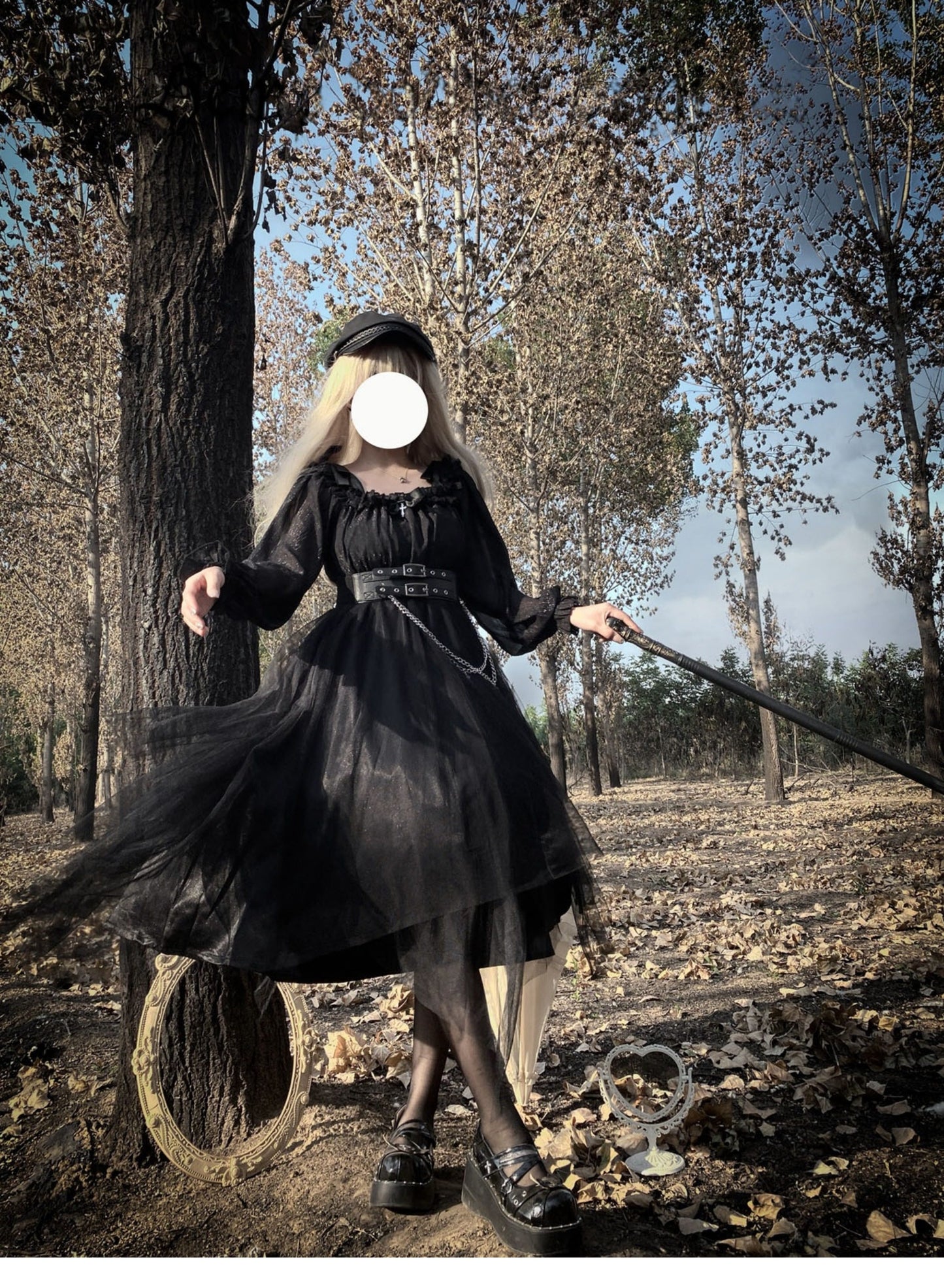 Plus Size♥OP Dress♥ Ready to Ship♥Black Devil Gothic Lolita Dress