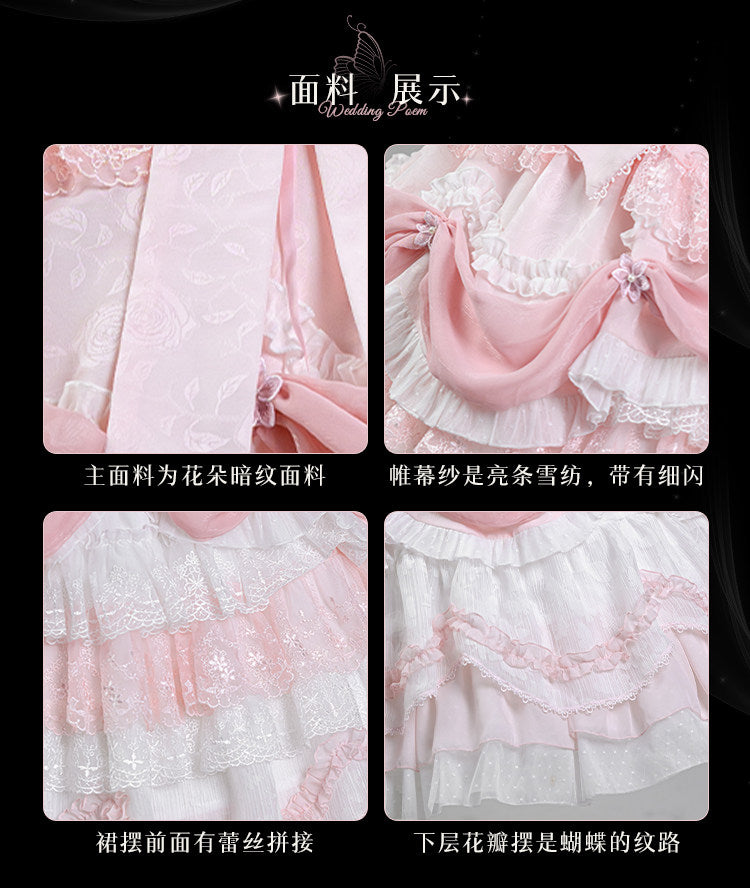 JSK Dress♥Ready to Ship♥ Wedding Poem By Honey Machine♥Sweet Lolita Dress