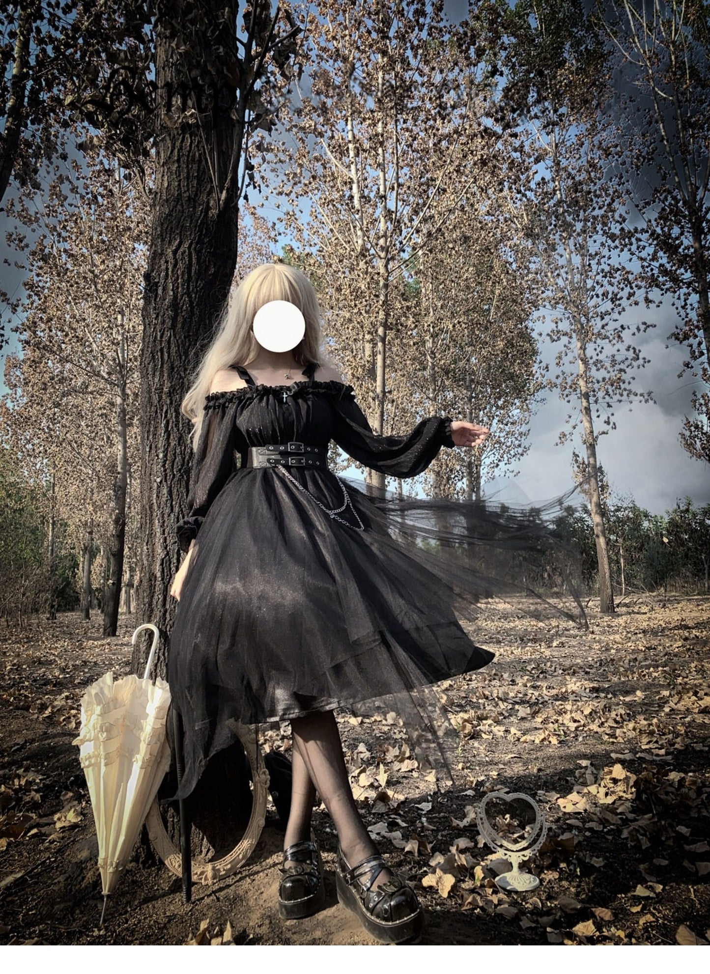 Plus Size♥OP Dress♥ Ready to Ship♥Black Devil Gothic Lolita Dress