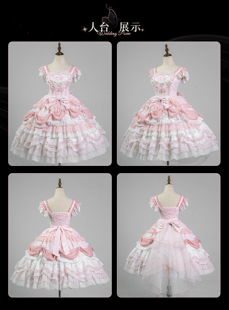 JSK Dress♥Ready to Ship♥ Wedding Poem By Honey Machine♥Sweet Lolita Dress