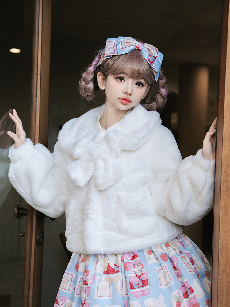 Fuzzy Winter Coats♥Ready to Ship♥Fuzzy Long sleeves Lolita Coat