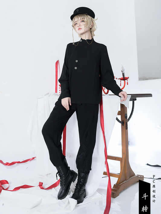 Ouji Embroidered Pants♥Ready to Ship♥Passage of Time♥Ouji