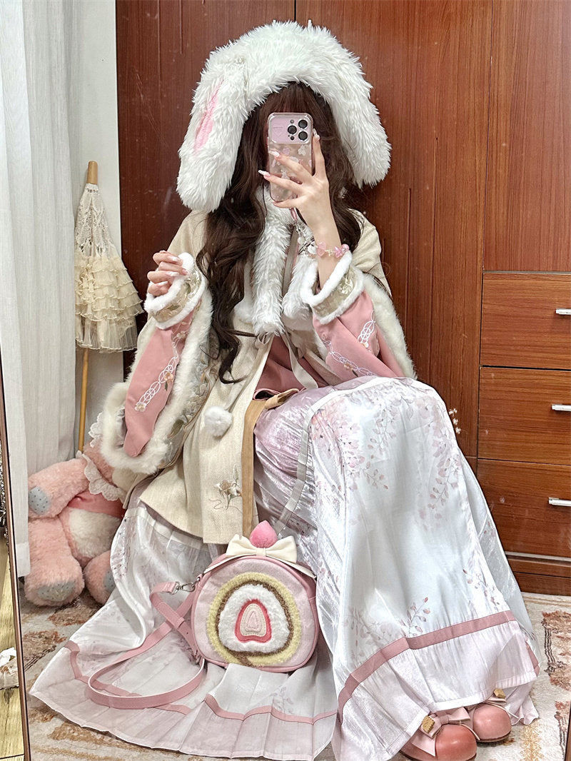 Lovely Lolita Strawberry Swiss Roll Bag